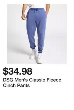 Dick's Sporting Goods DSG Men's Classic Fleece Cinch Pants offer