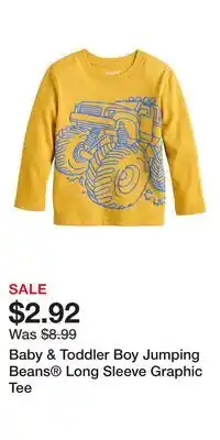 Kohl's Baby & Toddler Boy Jumping Beans Long Sleeve Graphic Tee offer
