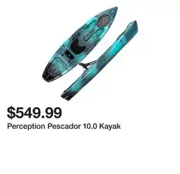Dick's Sporting Goods Perception Pescador 10.0 Kayak offer