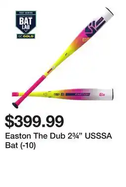 Dick's Sporting Goods Easton The Dub 2¾ USSSA Bat (-10) offer