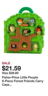 Kohl's Fisher-Price Little People 9-Piece Forest Friends Carry Case Toddler Playset offer