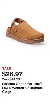 Kohl's Sonoma Goods For Life Lewlu Women's Slingback Clogs offer