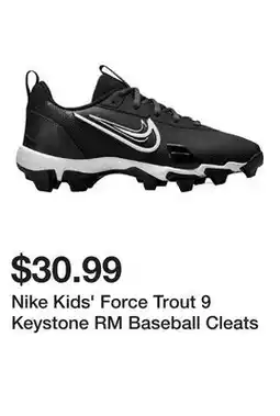 Dick's Sporting Goods Nike Kids' Force Trout 9 Keystone RM Baseball Cleats offer