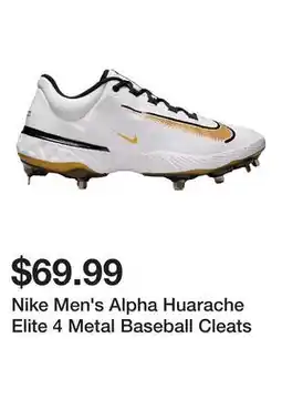 Dick's Sporting Goods Nike Men's Alpha Huarache Elite 4 Metal Baseball Cleats offer