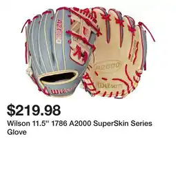 Dick's Sporting Goods Wilson 11.5'' 1786 A2000 SuperSkin Series Glove offer