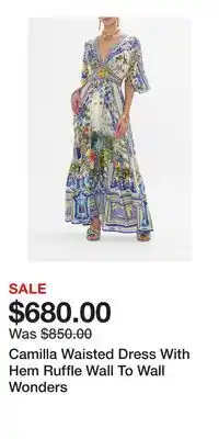 Nordstrom Camilla Waisted Dress With Hem Ruffle Wall To Wall Wonders offer