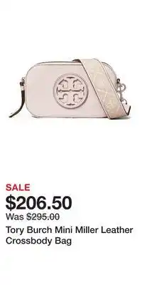 Nordstrom Tory Burch Mini Miller Leather Crossbody Bag offer