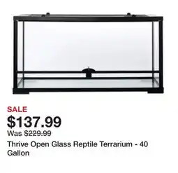 Petsmart Thrive Open Glass Reptile Terrarium - 40 Gallon offer