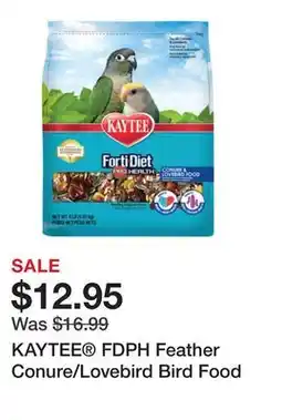 Petsmart KAYTEE FDPH Feather Conure/Lovebird Bird Food offer