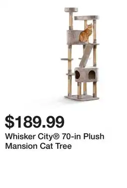 Petsmart Whisker City 70-in Plush Mansion Cat Tree offer