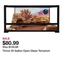 Petsmart Thrive 20 Gallon Open Glass Terrarium offer