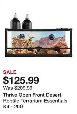 Petsmart Thrive Open Front Desert Reptile Terrarium Essentials Kit offer