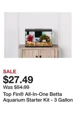 Petsmart Top Fin All-In-One Betta Aquarium Starter Kit - 3 Gallon offer