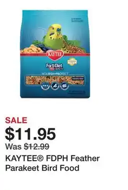 Petsmart KAYTEE FDPH Feather Parakeet Bird Food offer
