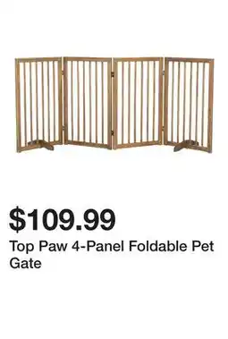 Petsmart Top Paw 4-Panel Foldable Pet Gate offer