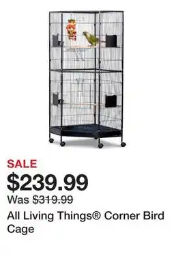 Petsmart All Living Things Corner Bird Cage offer