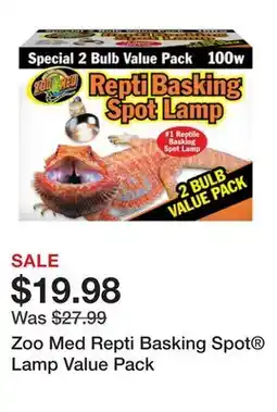 Petsmart Zoo Med Repti Basking Spot Lamp Value Pack offer