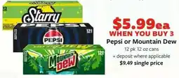 Fareway Pepsi or Mountain Dew offer
