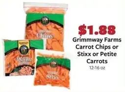 Fareway Grimmway Farms Carrot Chips or Stixx or Petite Carrots offer