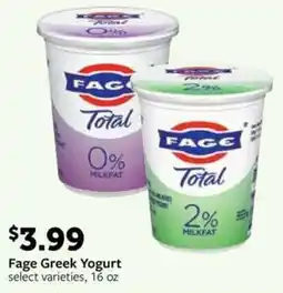 Fareway Fage Greek Yogurt offer