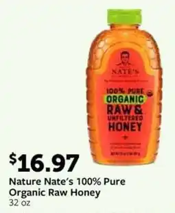Fareway Nature Nate's 100% Pure Organic Raw Honey offer