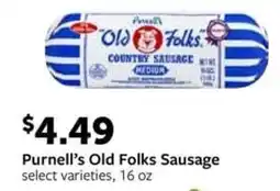 Fareway Purnell's Old Folks Sausage offer