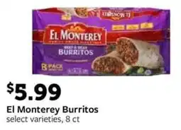 Fareway El Monterey Burritos offer