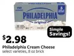 Fareway Philadelphia Cream Cheese offer
