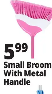 Ocean State Job Lot Small Broom With Metal Handle offer