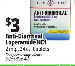 Ocean State Job Lot Geri-Care 2 mg Loperamide HCI Anti-Diarrheal Caplets 24 Caplets offer