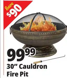Ocean State Job Lot 30 Cauldron Fire Pit offer