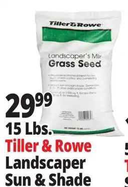 Ocean State Job Lot Tiller & Rowe Landscaper's Sun & Shade Grass Seed offer