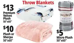 Ocean State Job Lot Throw Blankets offer