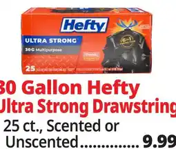 Ocean State Job Lot Hefty Strong Multipurpose 30 Gallon Trash Bags 56 Count offer