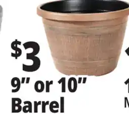 Ocean State Job Lot Whiskey Barrel Resin Planter 9 offer