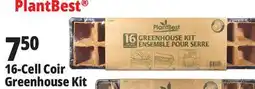 Ocean State Job Lot PlantBest 16-Cell Coir Greenhouse Kit offer