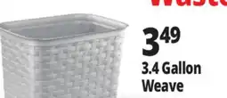 Ocean State Job Lot Sterlite 3.4 Gal. Weave Wastebasket offer