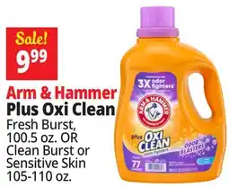 Ocean State Job Lot Arm & Hammer Plus Oxi Clean offer