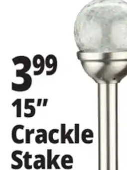 Ocean State Job Lot Outdoor Living Accents Solar Crackle LED Garden Stake 15 offer