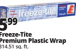 Ocean State Job Lot freeze-tite Premium Freezer Gauge Plastic Wrap 315 Sq ft offer