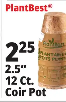 Ocean State Job Lot PlantBest Plantable 2.5 Coconut Coir Pots 12 Count offer