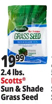 Ocean State Job Lot Scotts Turf Builder Sun & Shade Grass Seed 2.4 lbs offer