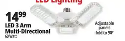 Ocean State Job Lot LED 3 Arm Multi-Directional offer