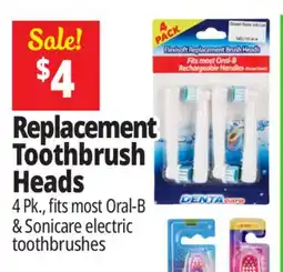 Ocean State Job Lot Dentacare Flexisoft Replacement Brush Heads 4 Count offer