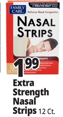 Ocean State Job Lot Family Care Extra Strength Nasal Strips 12 Count offer