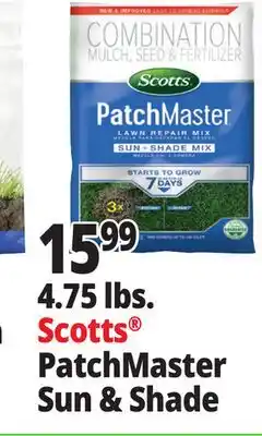 Ocean State Job Lot Scotts Patchmaster Sun & Shade Lawn Repair Mix 4.75 lbs offer