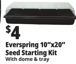 Ocean State Job Lot Everspring 10x20 Seed Starting Kit offer