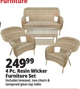 Ocean State Job Lot 4-Piece Wicker Furniture Set offer