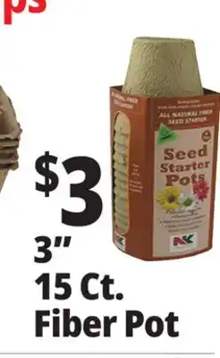 Ocean State Job Lot NK Lawn & Garden All Natural Fiber 3 Round Seed Starter Pots 15 Pots offer