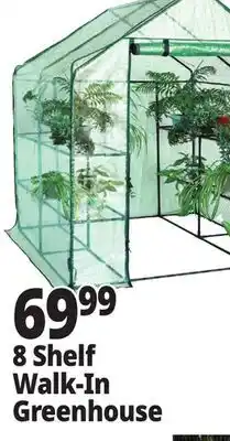 Ocean State Job Lot Tiller & Rowe 8-Shelf Walk-In Greenhouse offer